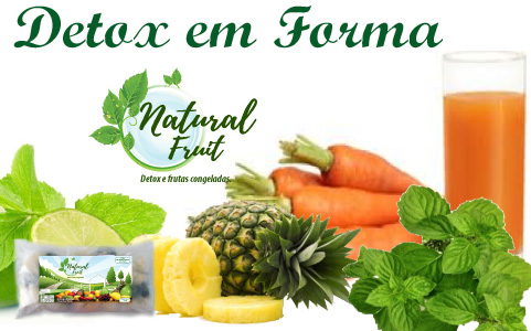 DETOX EM FORMA

INGREDIENTES:
Limão
Abacaxi
Cenoura
Hortelã

EMBALAGEM:
Pacote com 10 unidades de 100g