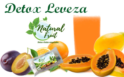 DETOX LEVEZA

INGREDIENTES:
Ameixa
Laranja
Mamão

EMBALAGEM:
Pacote com 10 unidades de 100g